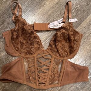 Victoria's Secret dream angels brown Lace Bra